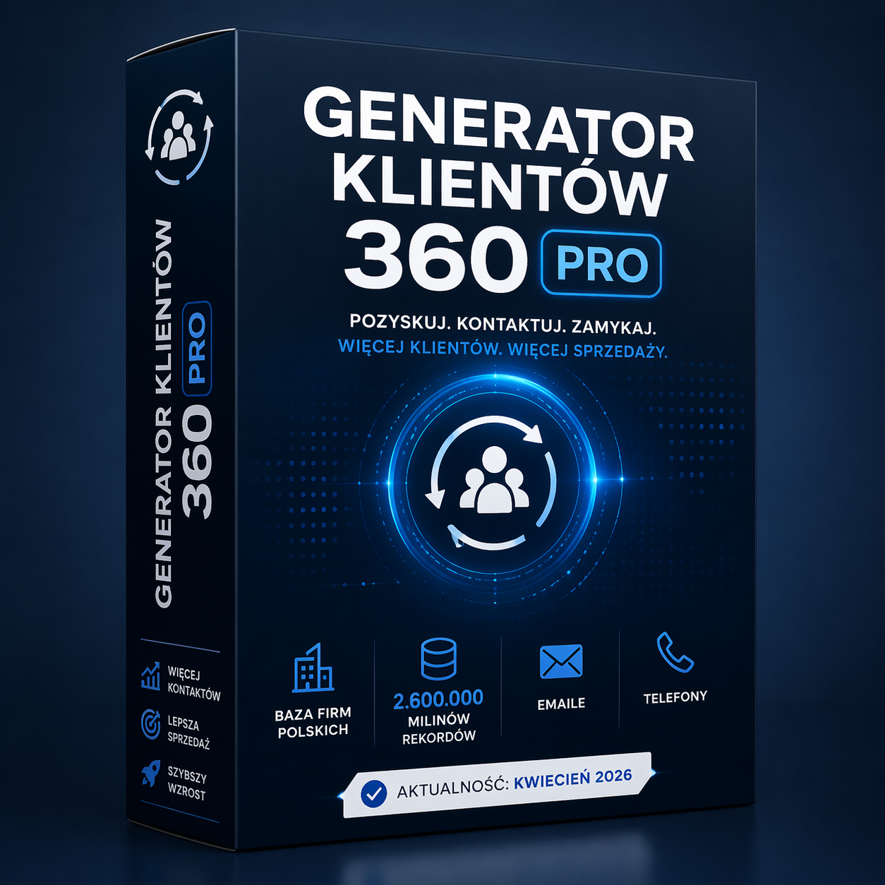 Generator Klientów 360 PRO - Pudełko Produktu